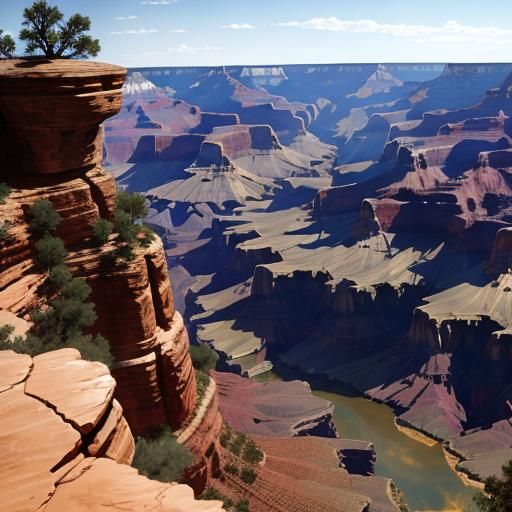 AI Generated Image of the Grand Canyon