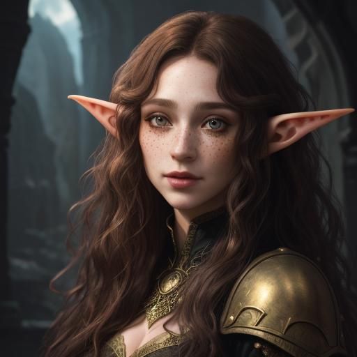 Romantic Fantasy Elf Wizard Portrait
