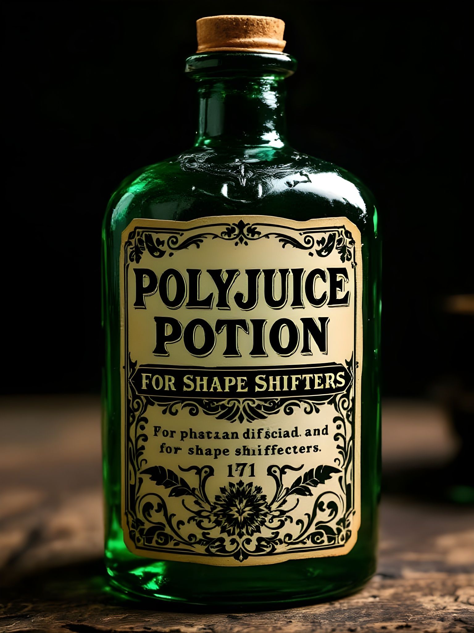Vintage Style Potion Label for Shape Shifters