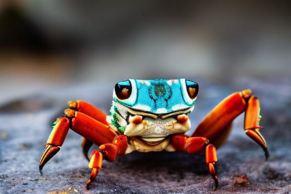 Hyper-Realistic Clockpunk Crab in Steampunk Dystopia