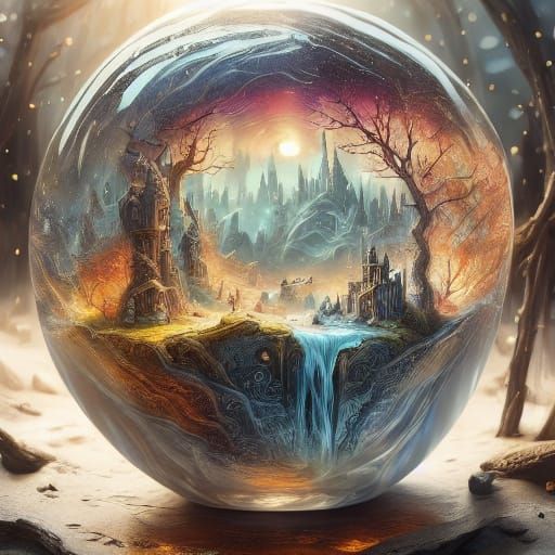 Surreal Portrait of Emerging Woman