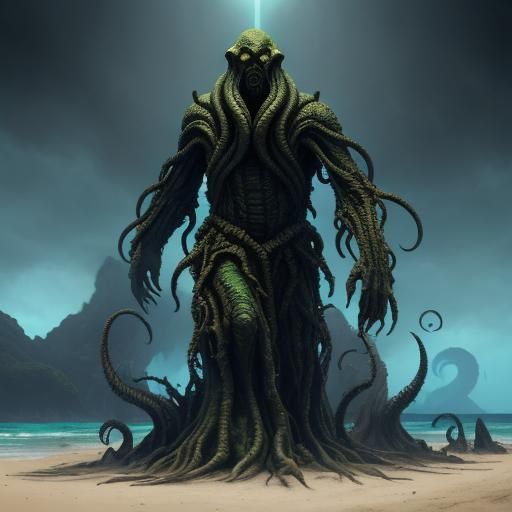 Cthulhu Invades Summer Camp: 2D Matte Painting