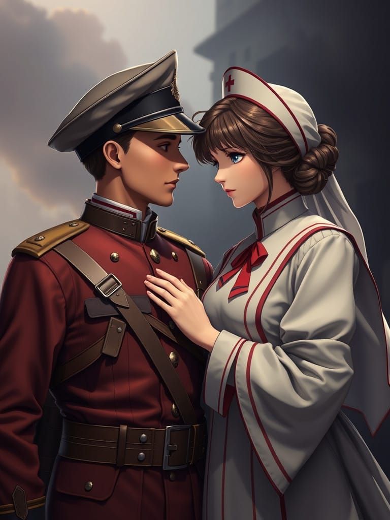 Lieutenant Frederich Henry and English Nurse Catherine Barkl...