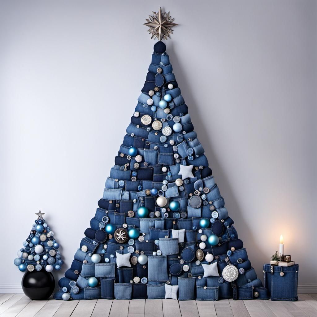 Jeans Christmas Tree: An Original Alternative