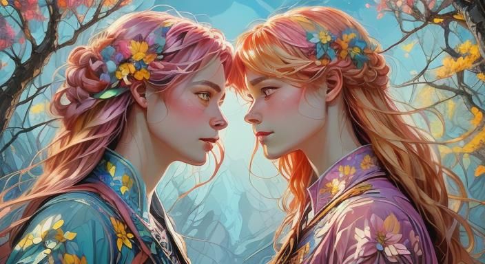 Freya and Istrid Converse in a Ghibli Garden