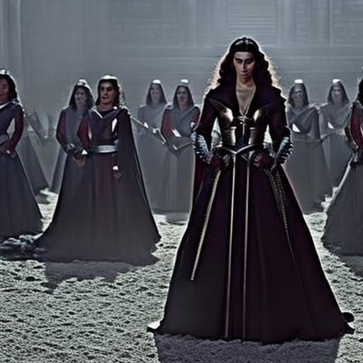 Goddess of Justice with Blade: Digital Matte Painting