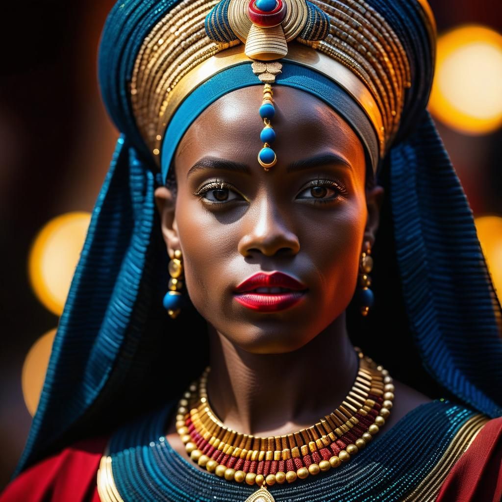 Hyperrealistic Portrait of Queen Amanirenas of Nubia