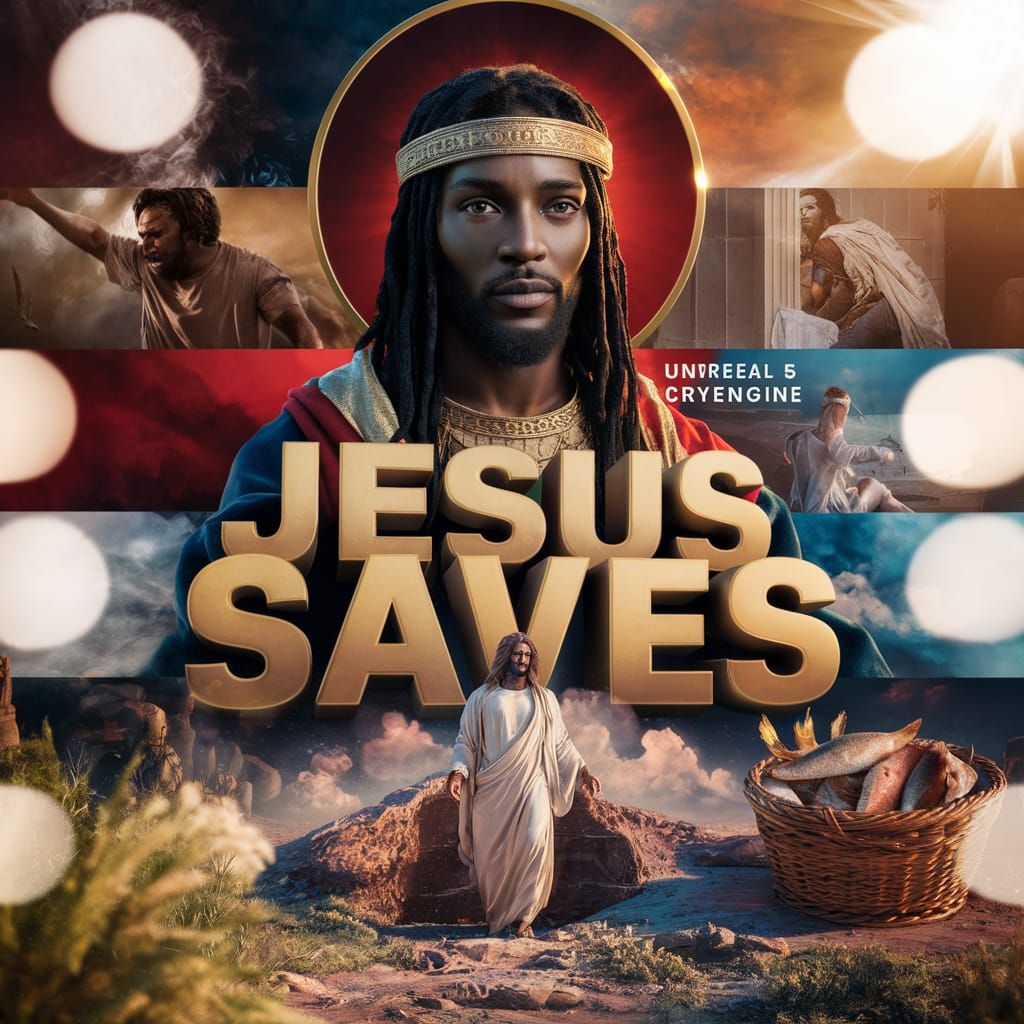 Epic Movie Poster: Black Jesus Saves