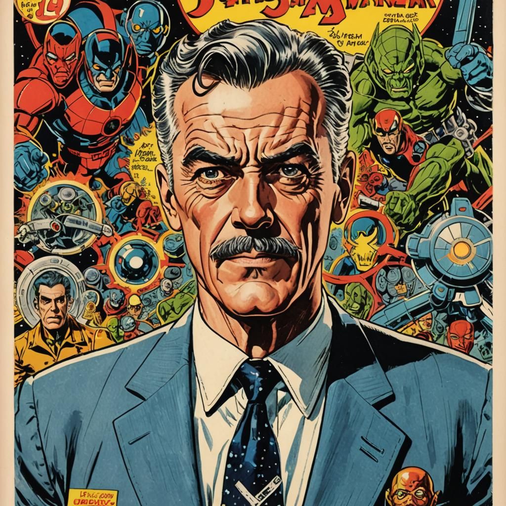 J. Jonah Jameson in Silver Age Comic Style