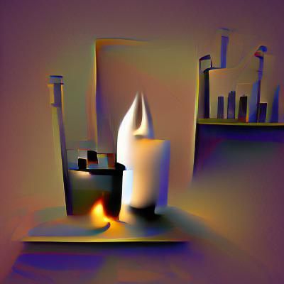 Single Candle Burning in the Dark