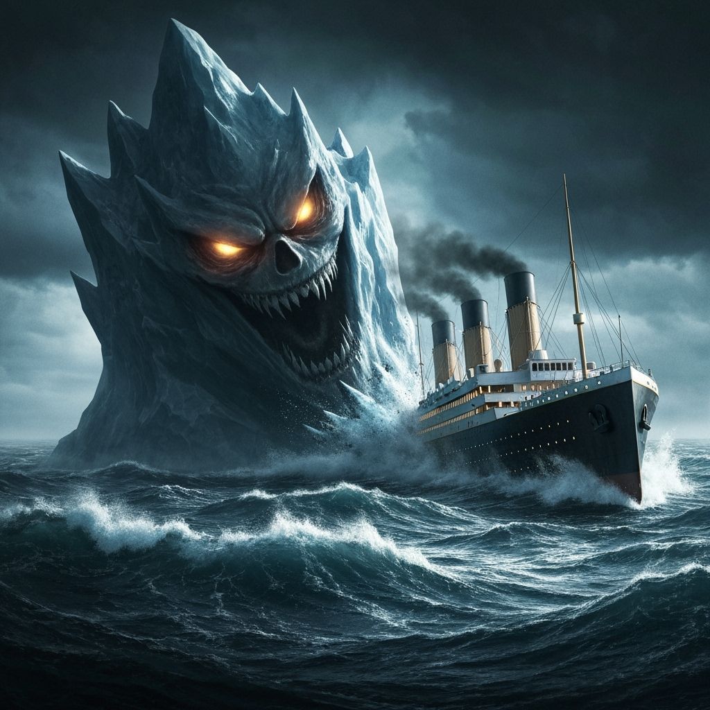 Malevolent Sentient Iceberg Collides with RMS Titanic