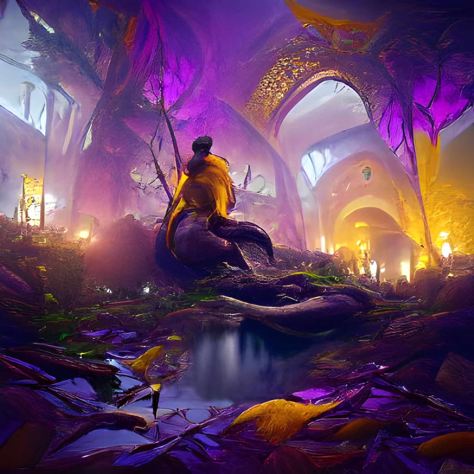 Hyperdetailed Dark Fantasy Landscape in 8K Resolution