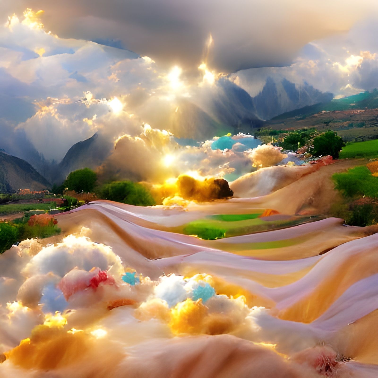 Heavenly Valley Dreamscape in Soft Focus