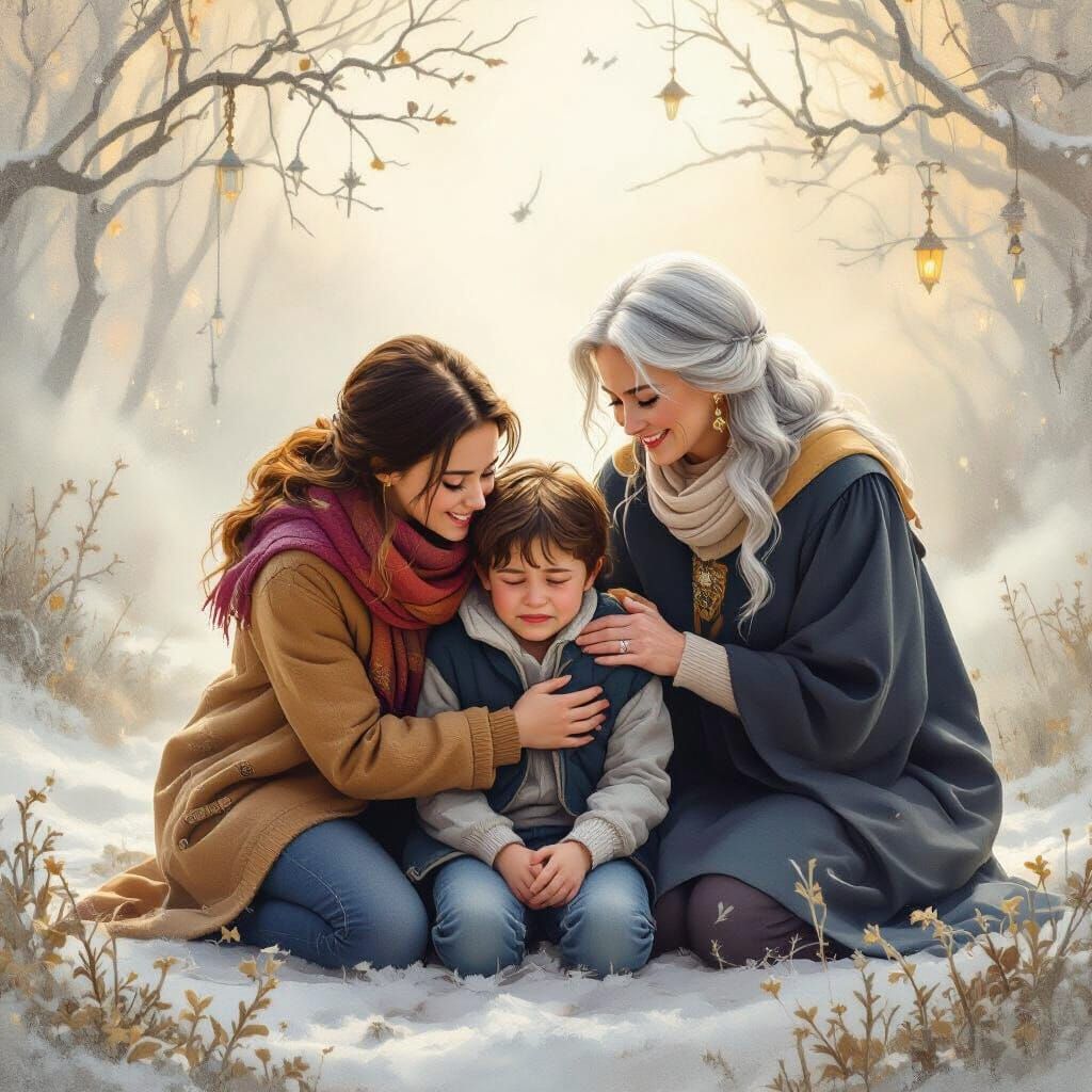 Teacher's Enduring Impact: A Whimsical Fantasy Scene