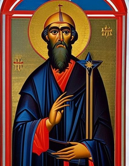 Byzantine Icon of John Wycliffe as Saint