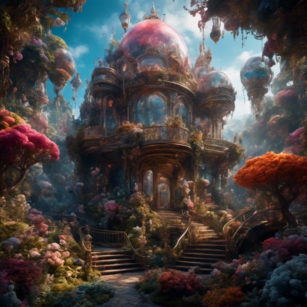 Fantastical Matte Painting in Deep Color