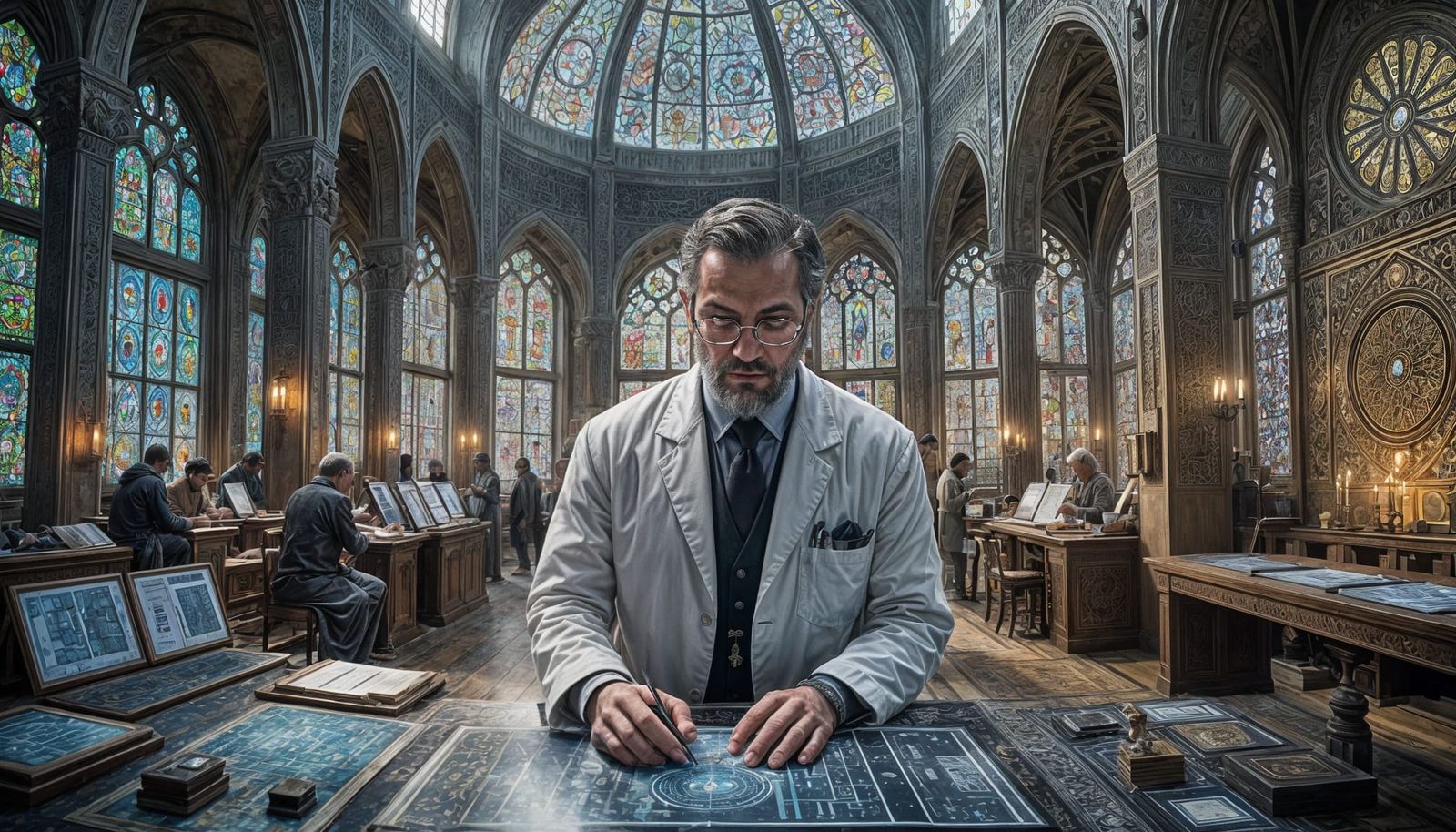 Science vs. Religion: A Visual Contrast