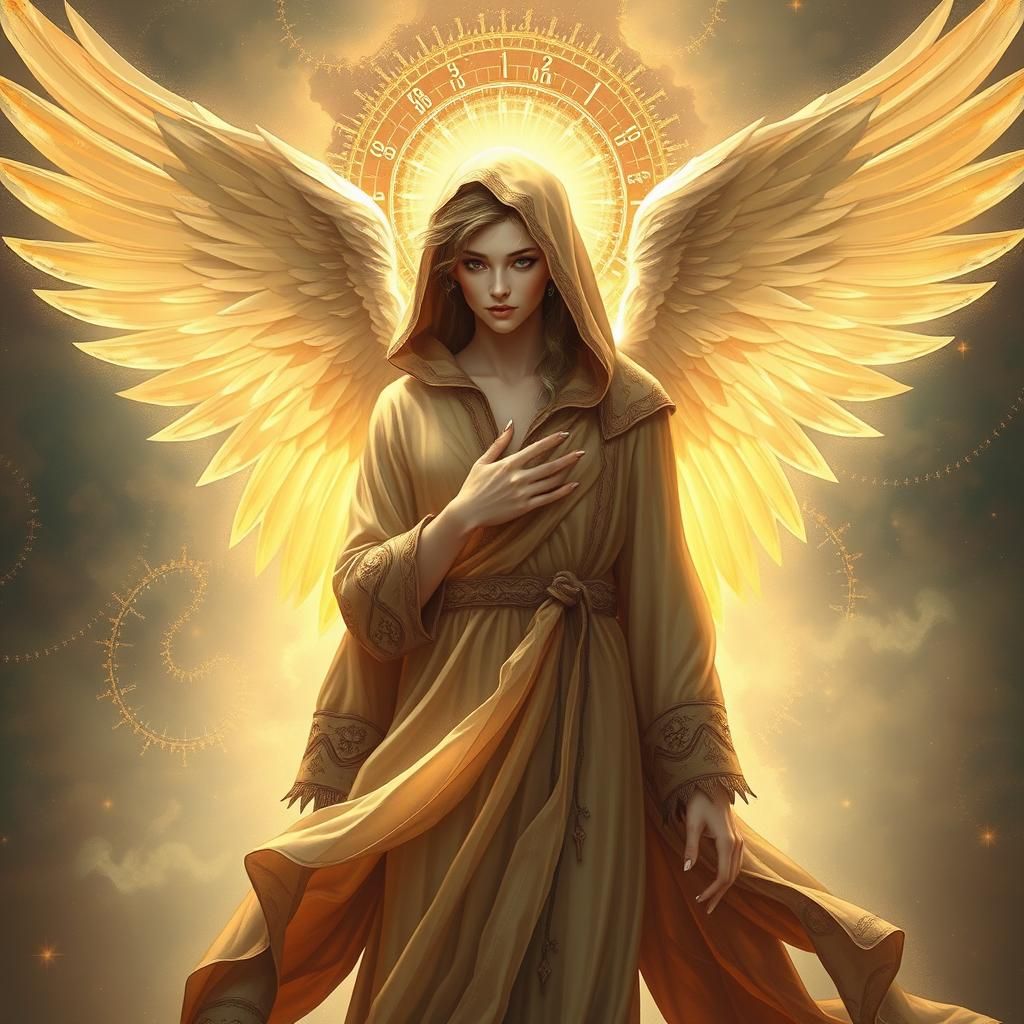 Ethereal Angel Radiating a Divine Aura