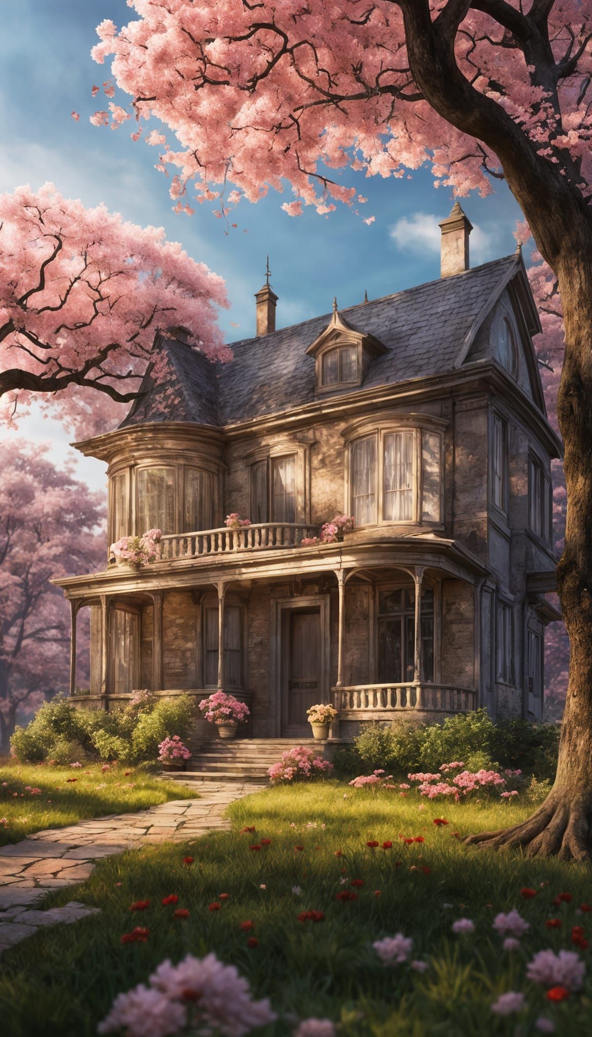 Idyllic House with Garden in Cinematic 8K