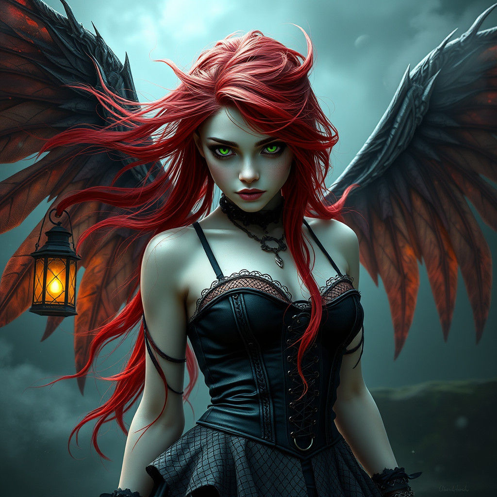 Gothic Punk Vampire Faerie in Unreal Engine 5