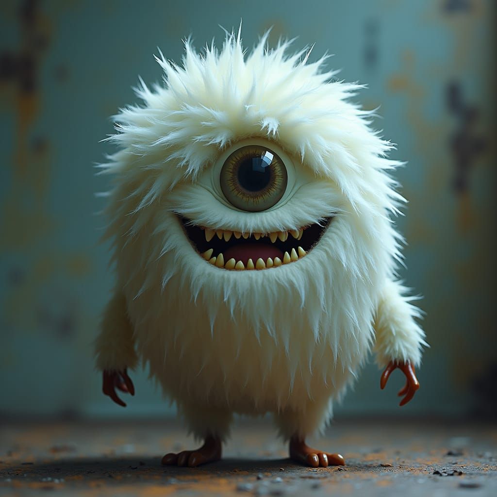 Cute Creepy One-Eyed Monster