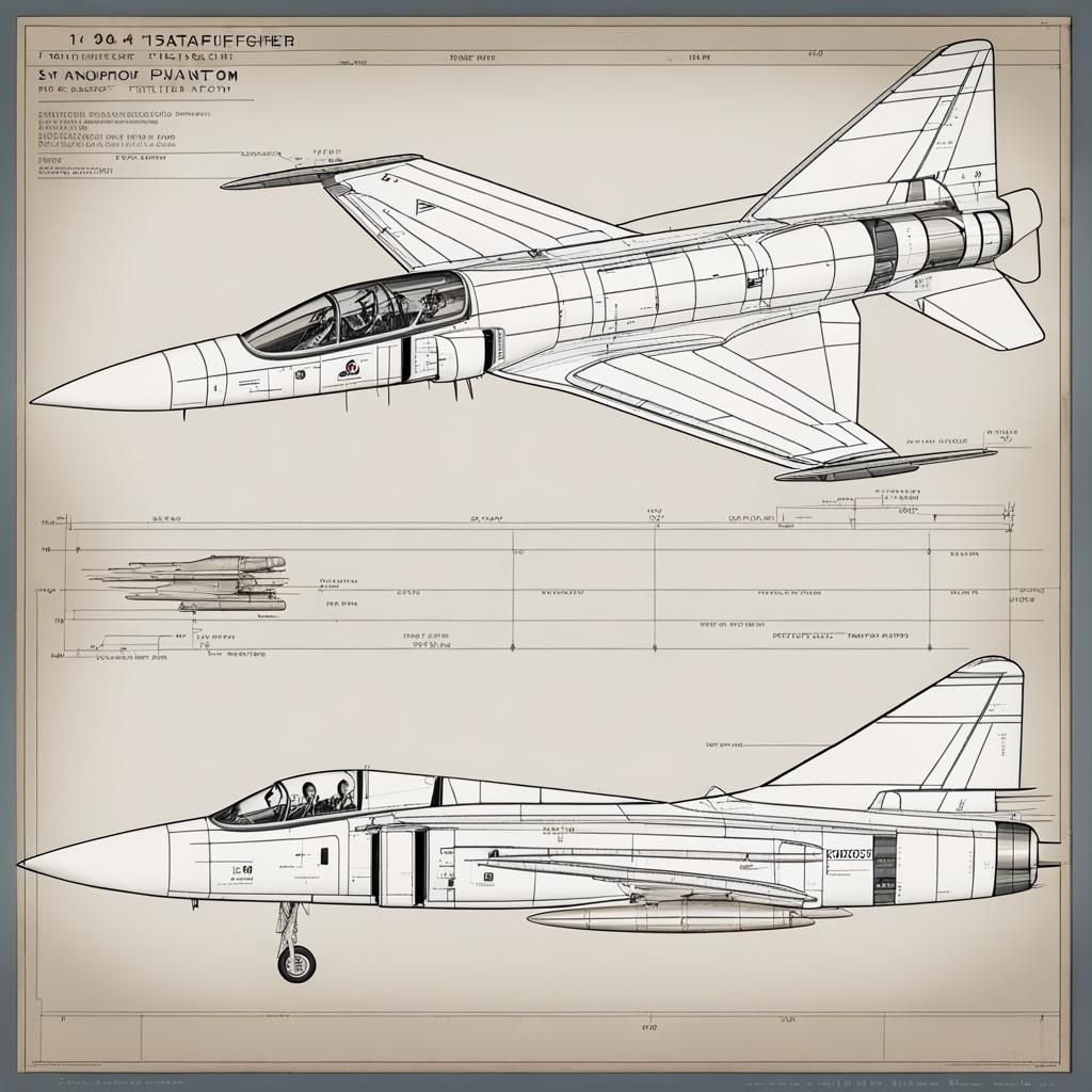F-104 Starfighter and F-4 Phantom Blueprint