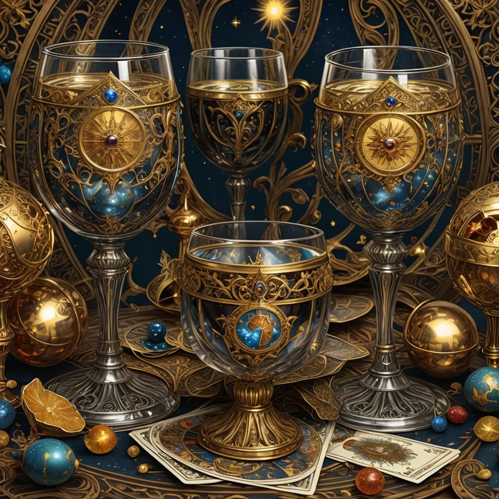 Renaissance Tarot Card: Four of Cups