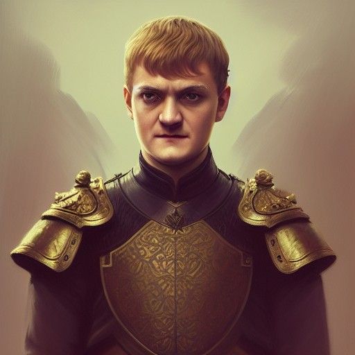 Joffrey Baratheon Portrait in Hyperdetailed Style