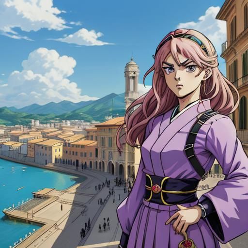 Jojo in Italy: Anime-Style Key Visual