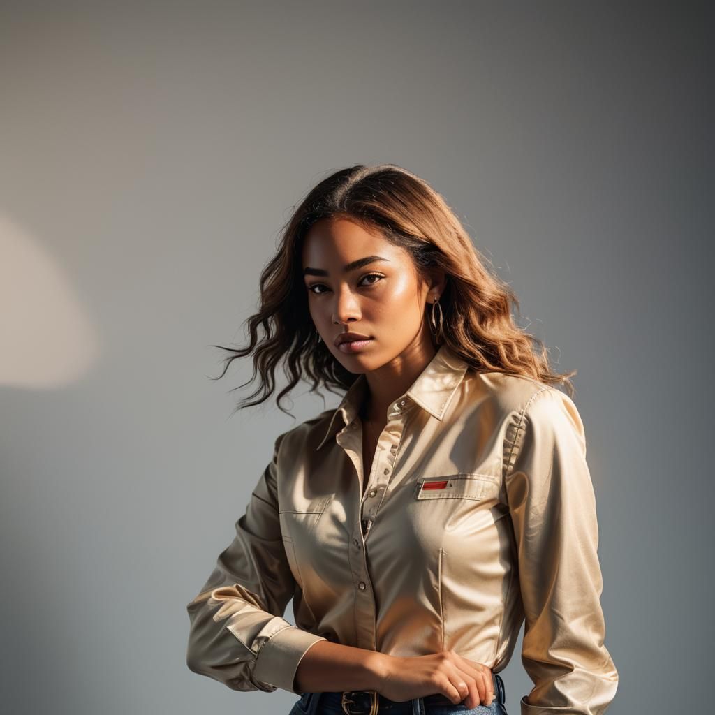 Woman Driver Model Posing for Portrait Photography