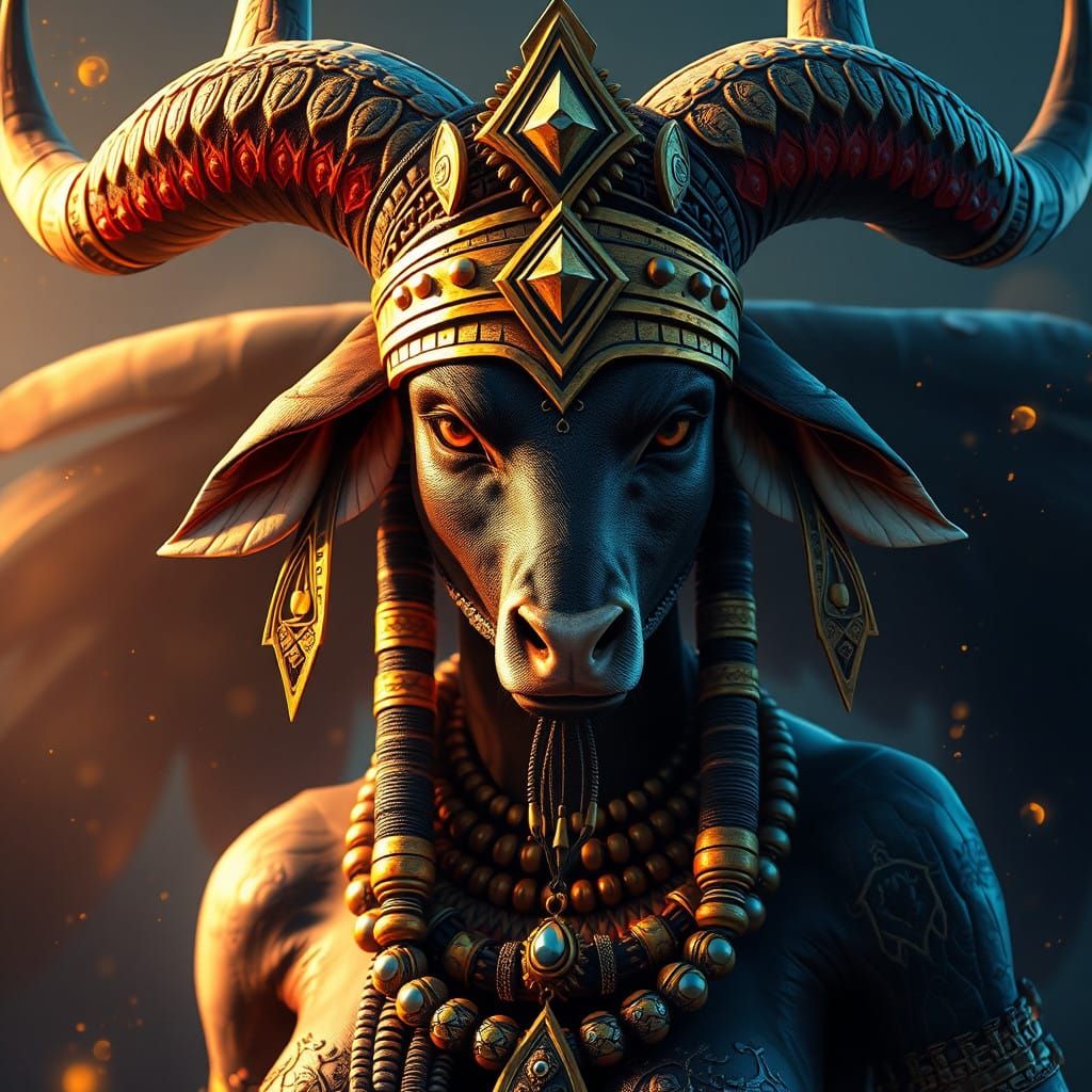 Egyptian Goddess Hathor Rises in Fantastical Splendor