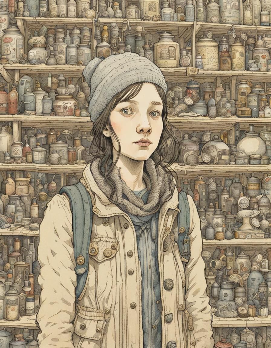 Portrait in Mattias Adolfsson's Sketchbook Style