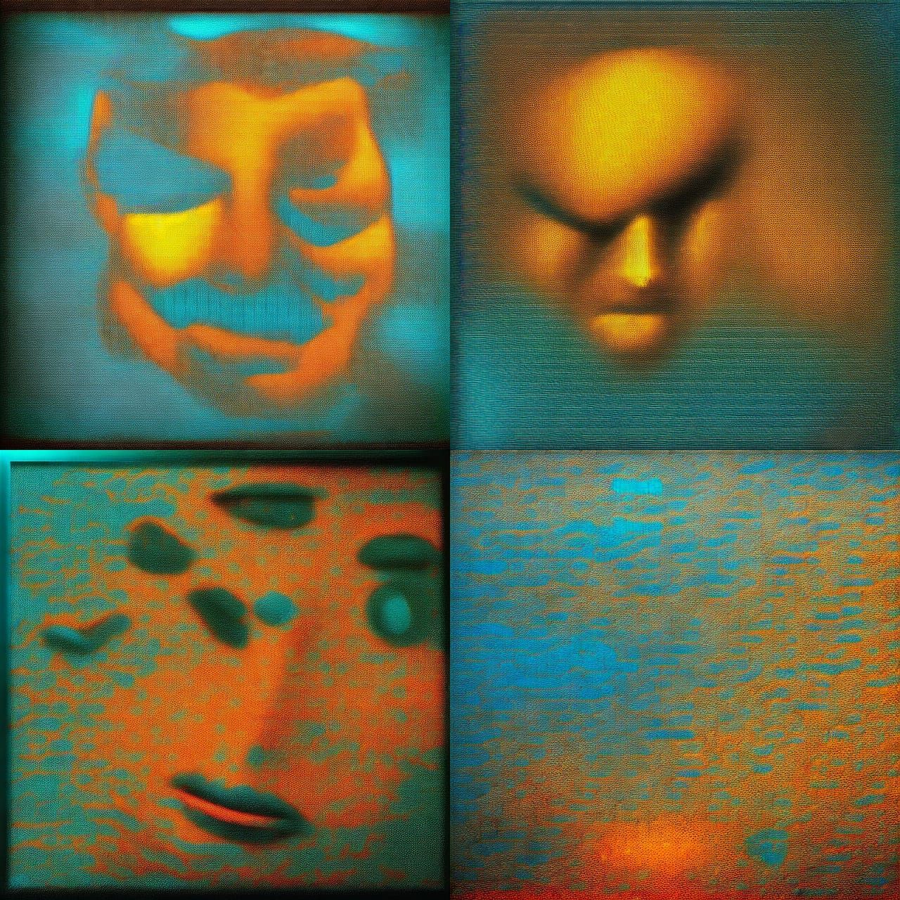 Distorted Charcoal Portrait: Trauma and Isolation