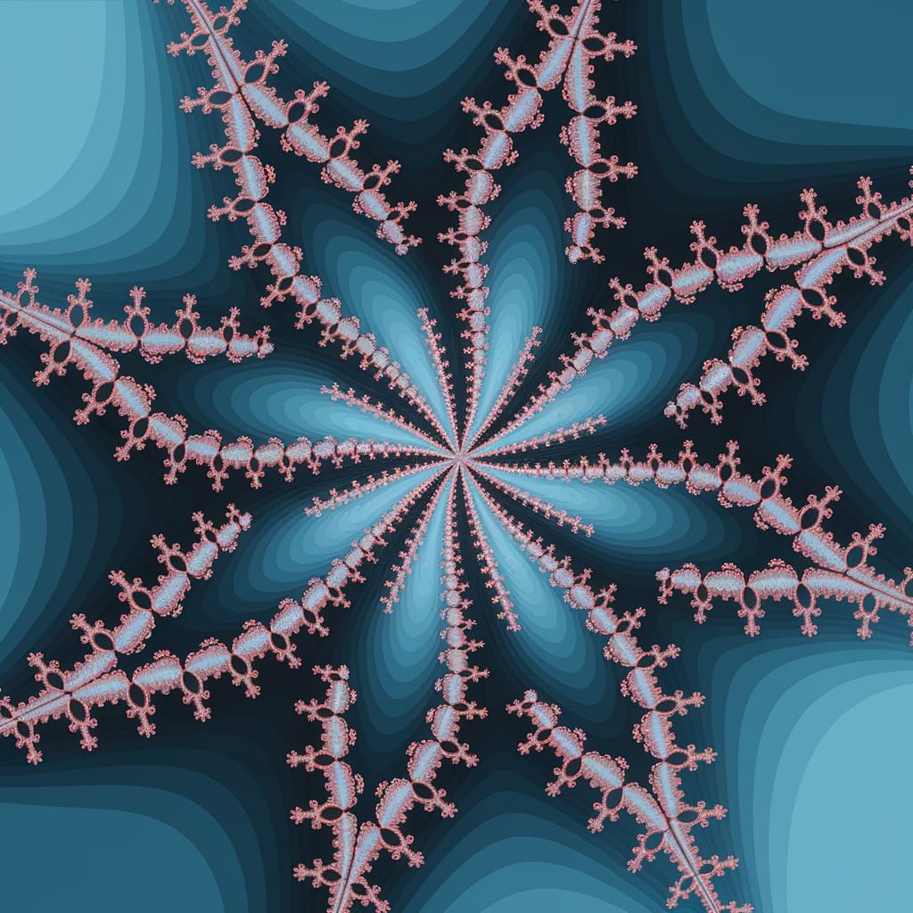 Archaic Auburn Shadow with Fractal Texture