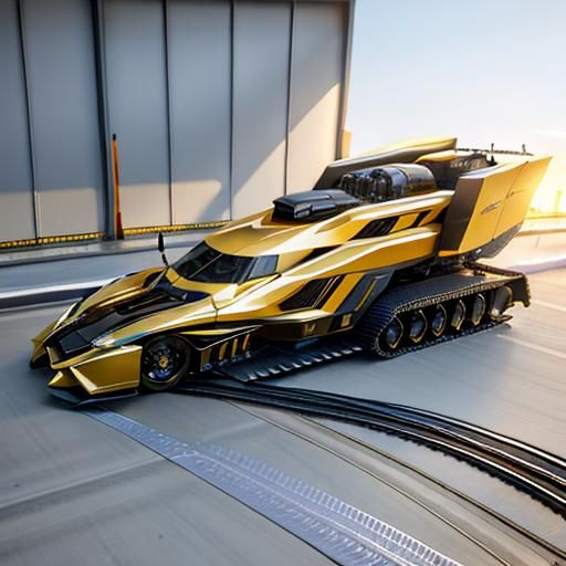 Futuristic Vehicles in Sci-Fi Style