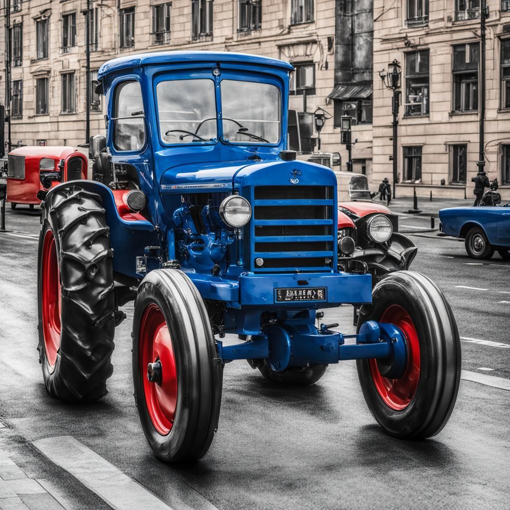 Blue Tractor