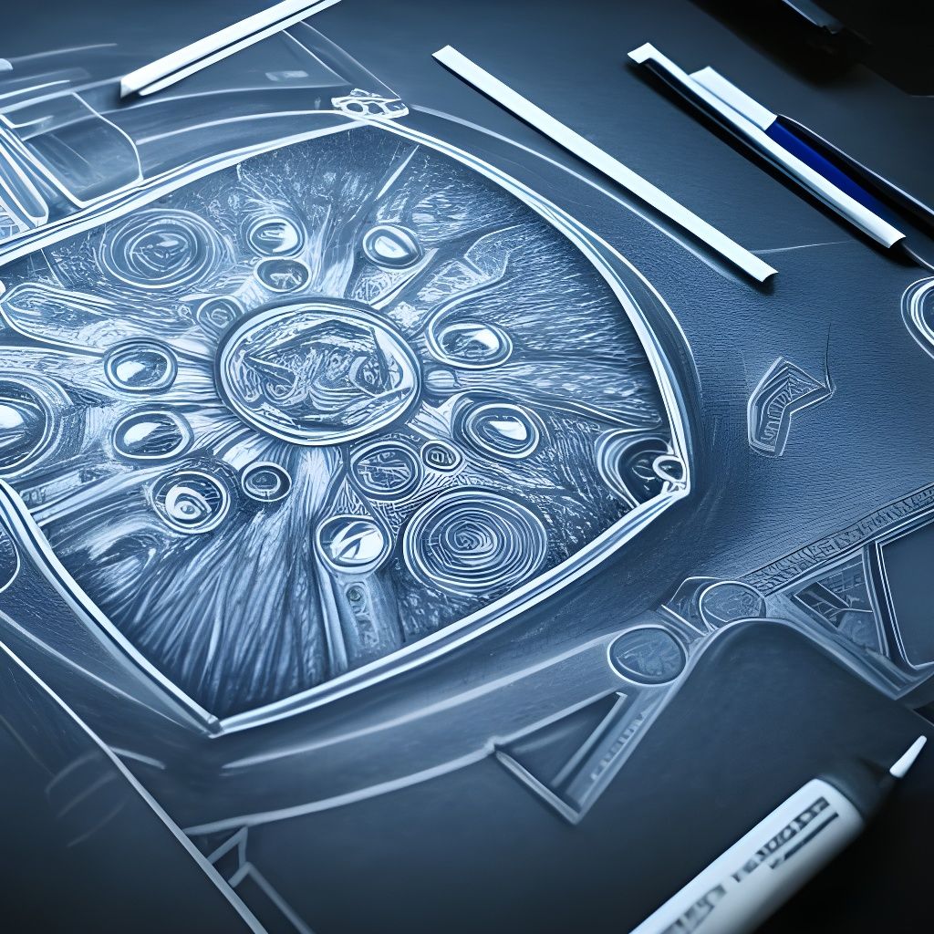 Android Blueprints: Hyperdetailed Charcoal Technical Drawing