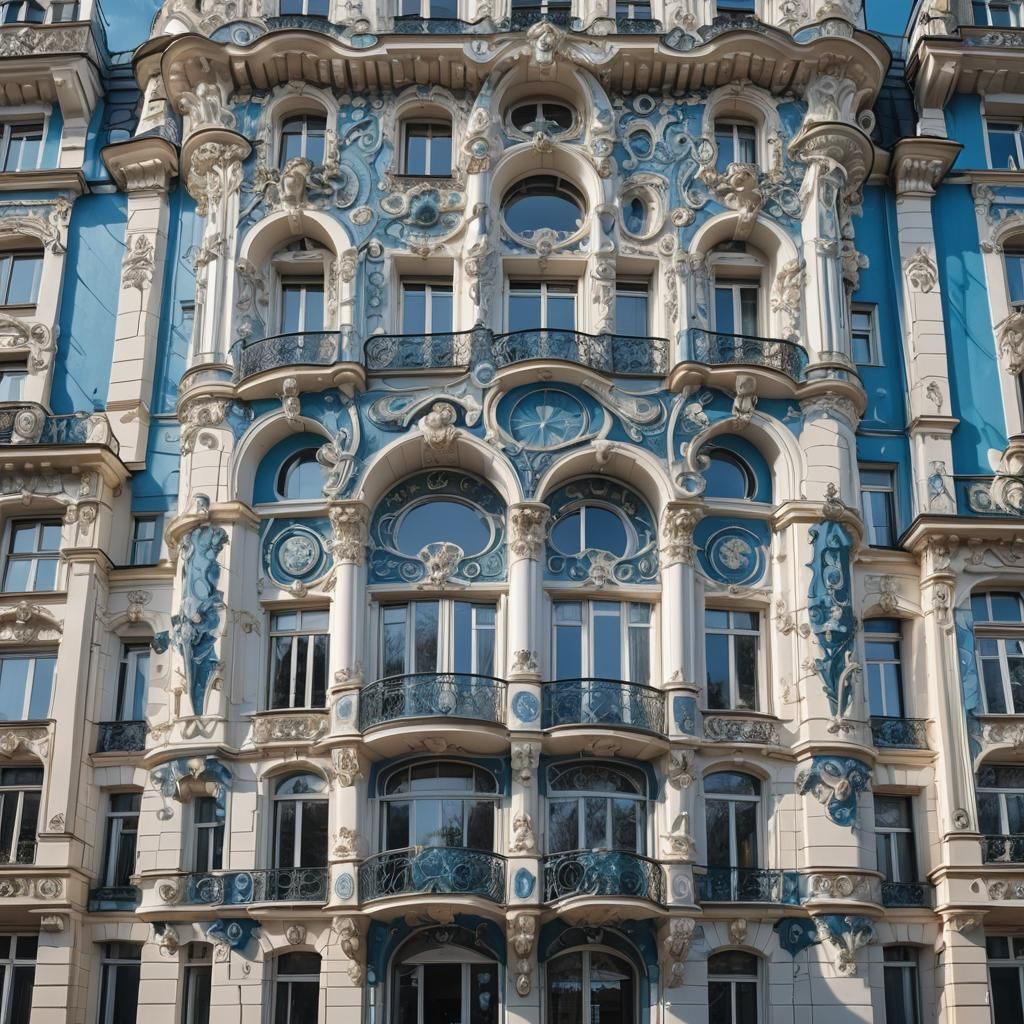 Art Nouveau Apartment Building in Riga