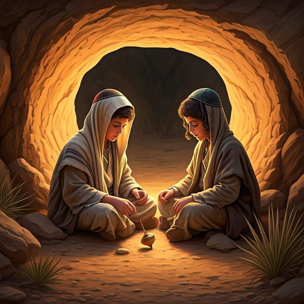 Ancient Jewish Children in Traditional Attire