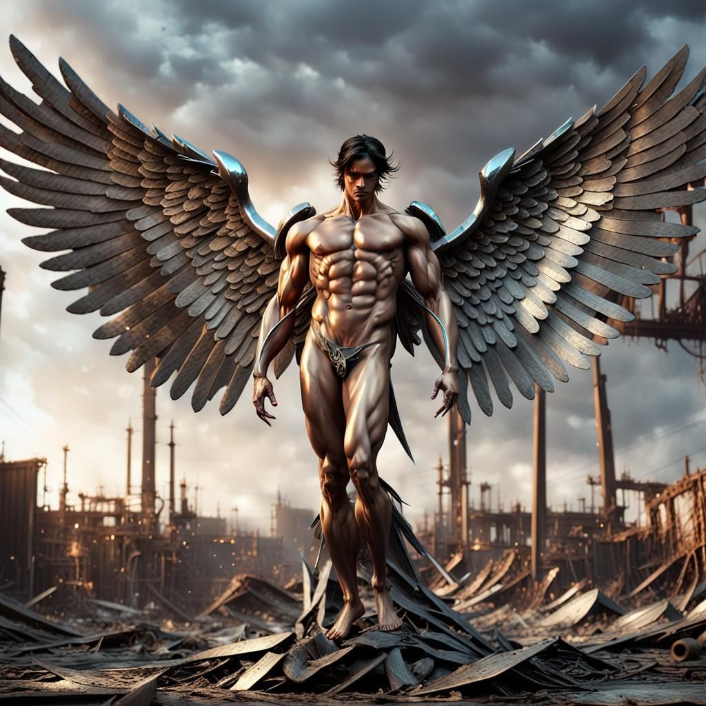 Cybernetic Angel of the Wasteland