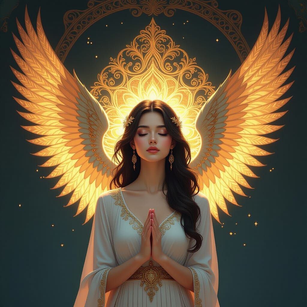 Baroque Wings of Inner Wisdom Digital Painting