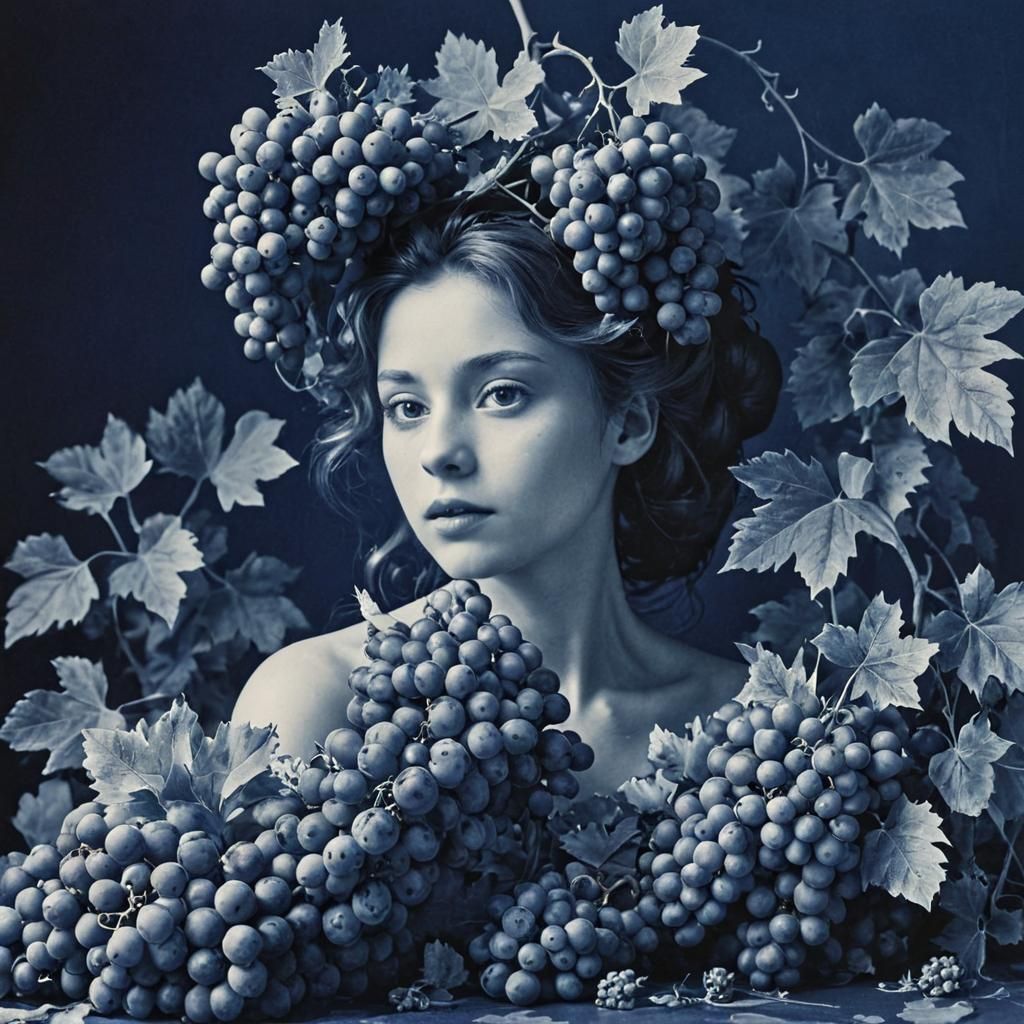 Surreal Still Life Portrait with Floral Elements