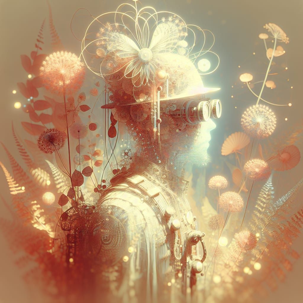 Steamfunk Holoportrait in Gentle Solarigraphy