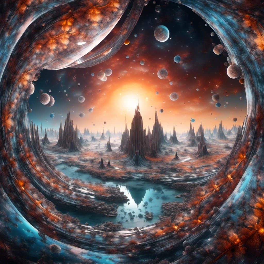 Prehistoric World Seen Through Glass Planet