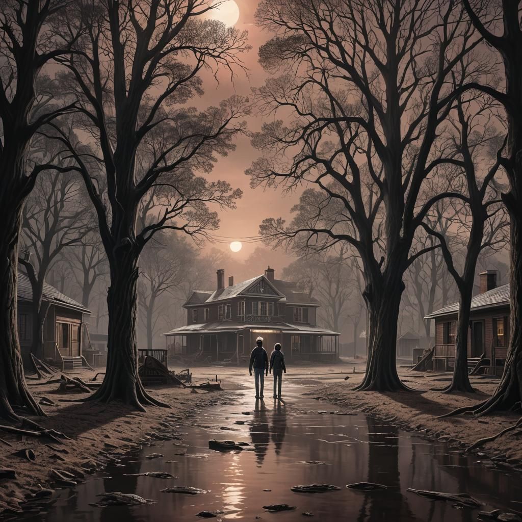 Stranger Things Inspired Mysterious Nostalgic Drawing