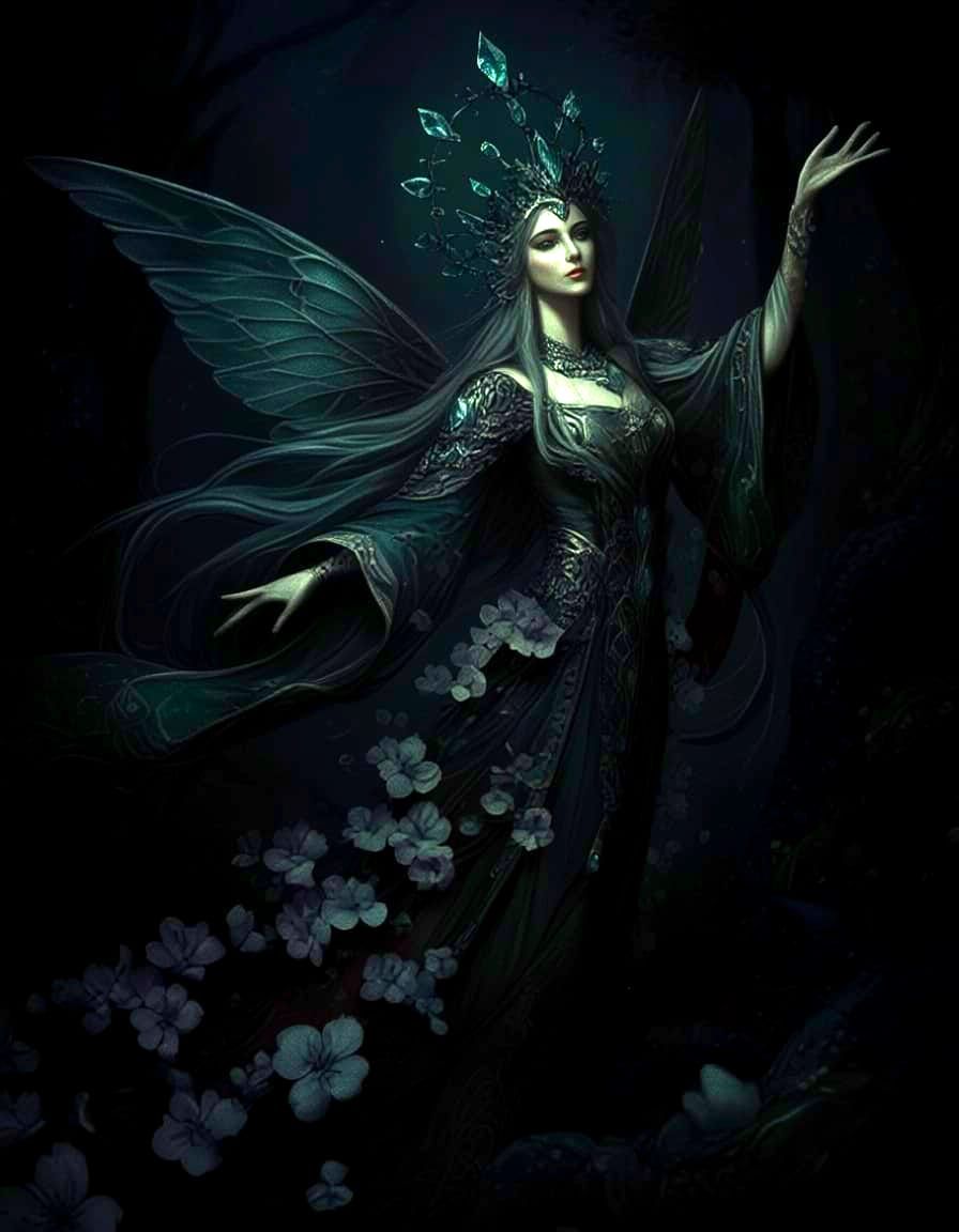 Enchanting Gothic Painting with Ornate Details