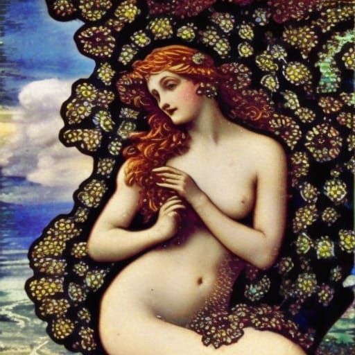 Aphrodite Urania in Victorian Stained Glass