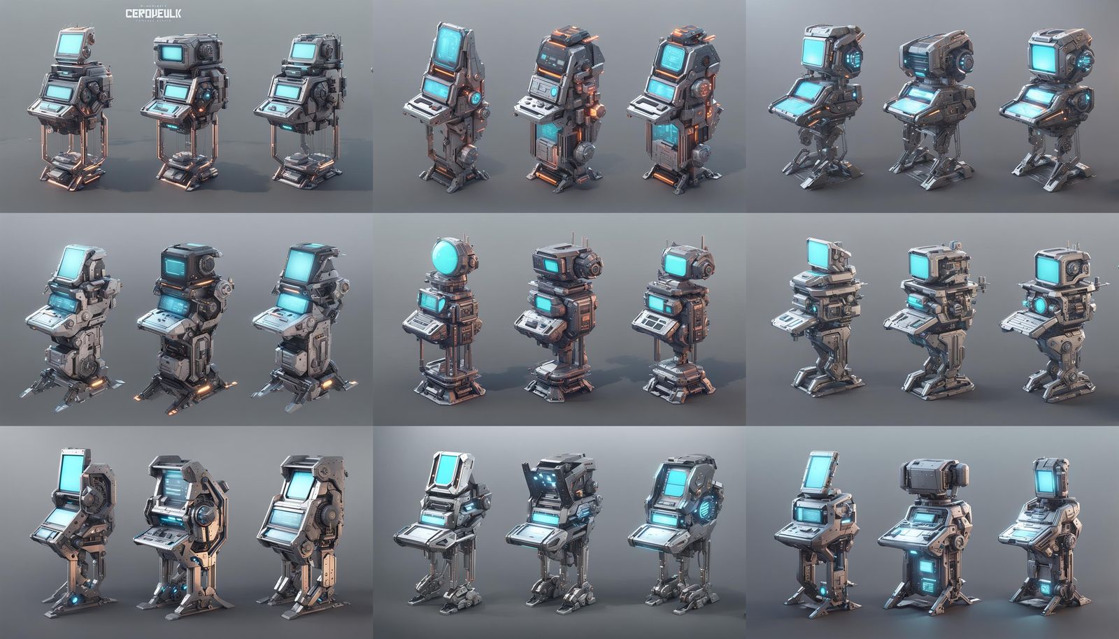 Cyberpunk Computer Console Concept Art