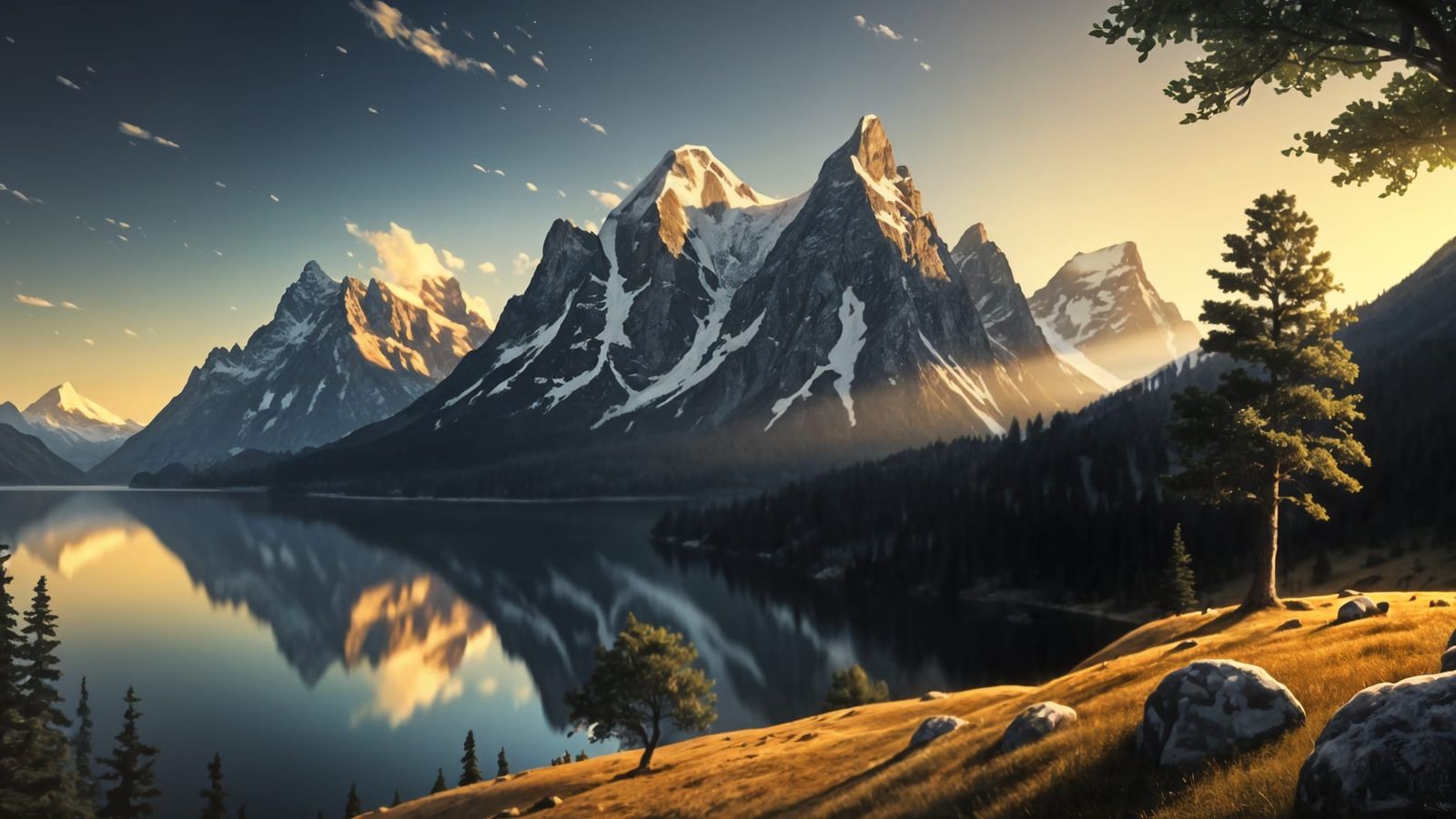 Epic Nature Landscape in Photorealistic Style