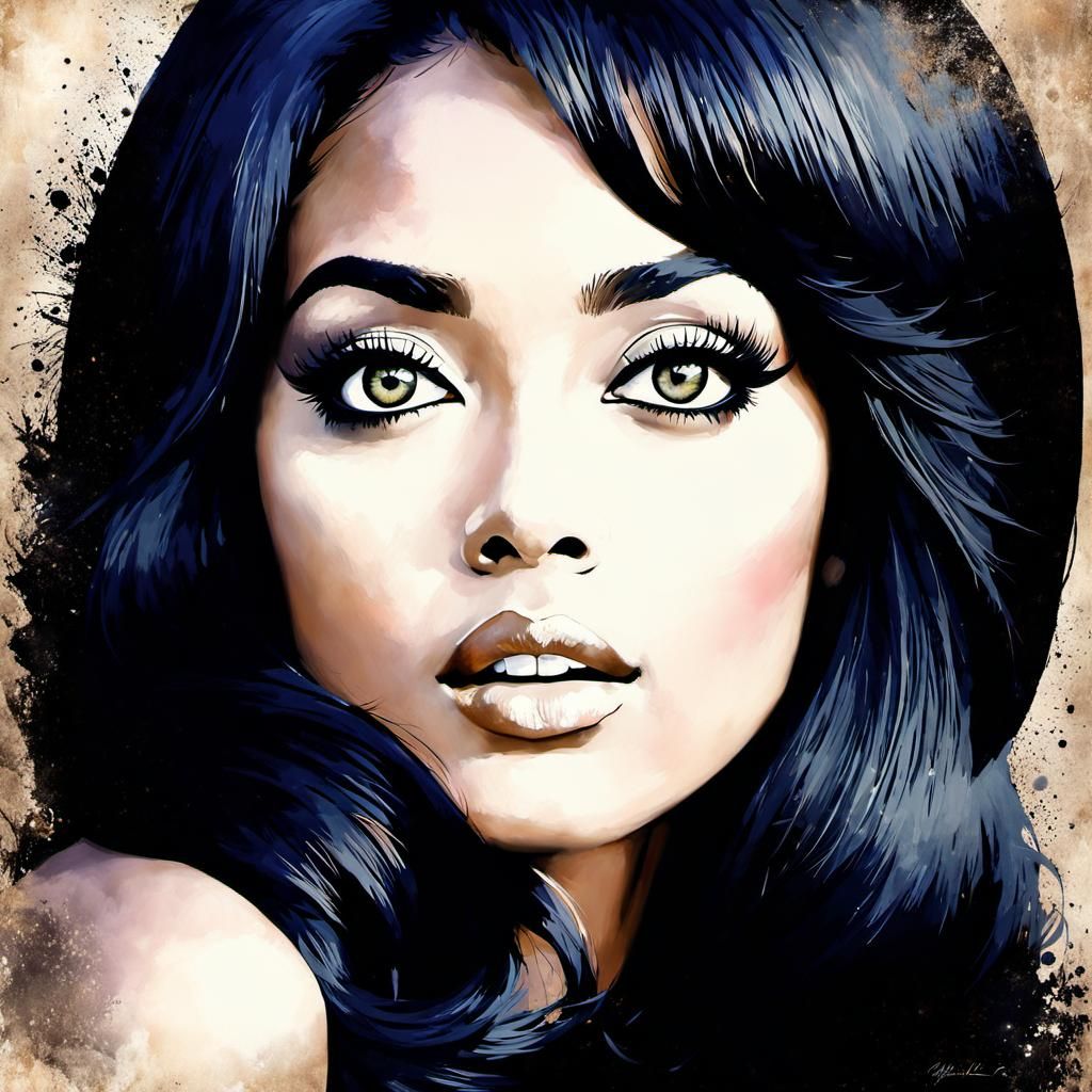 Intriguing Songstress with Supernatural Beauty